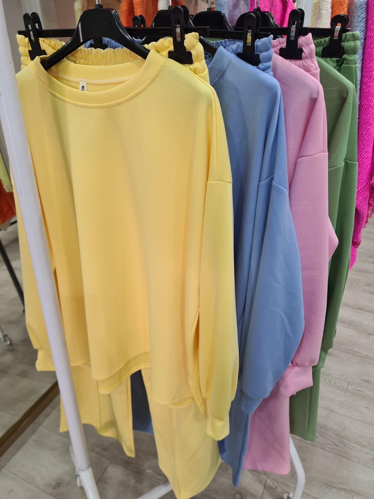 Wide Leg Pastel Set