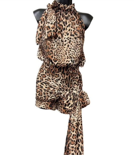 Leopard print Short Set