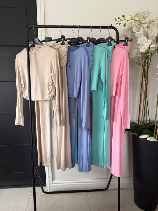 Long sleeve fold over set