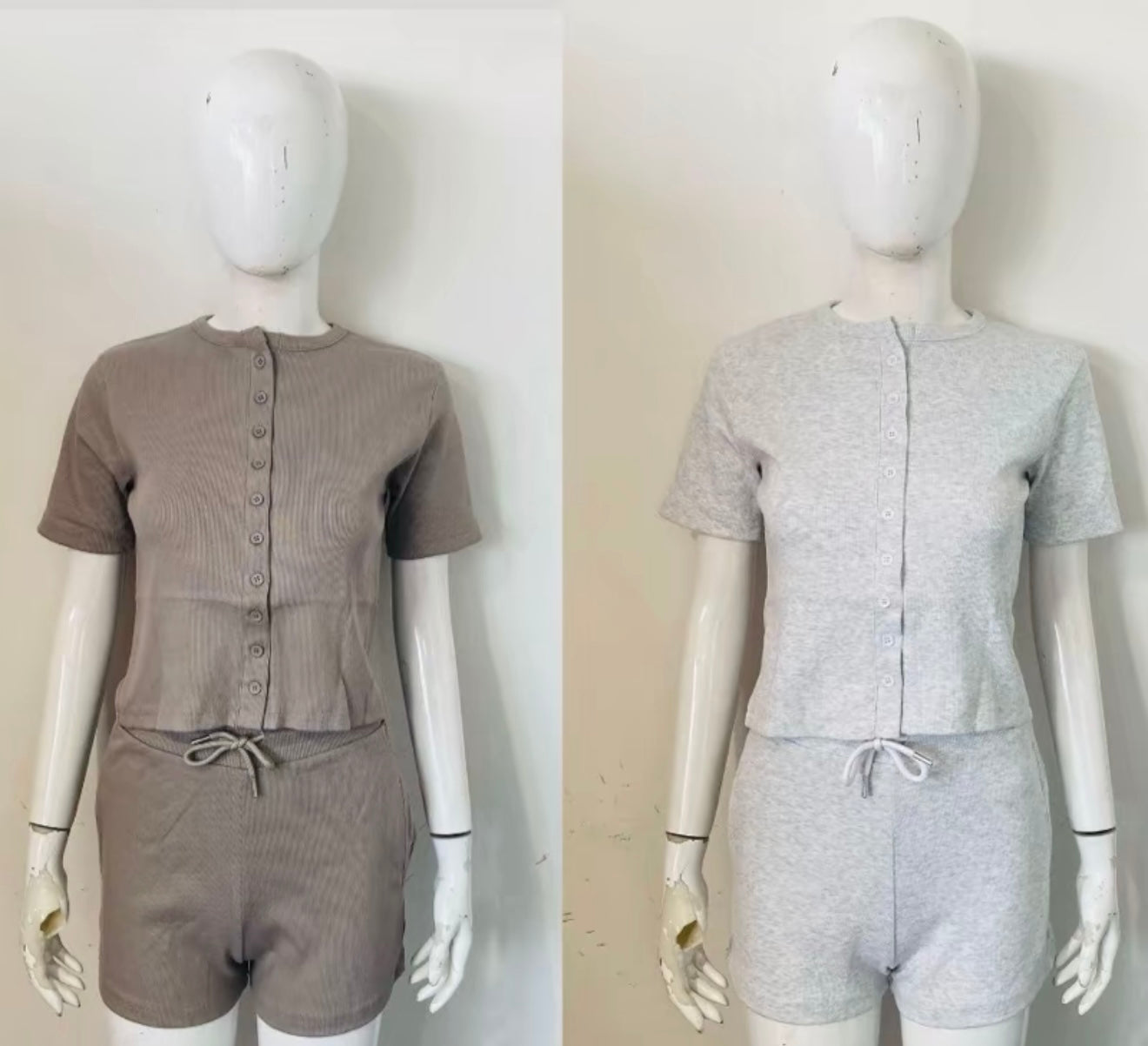 Molly Button Down Short Set