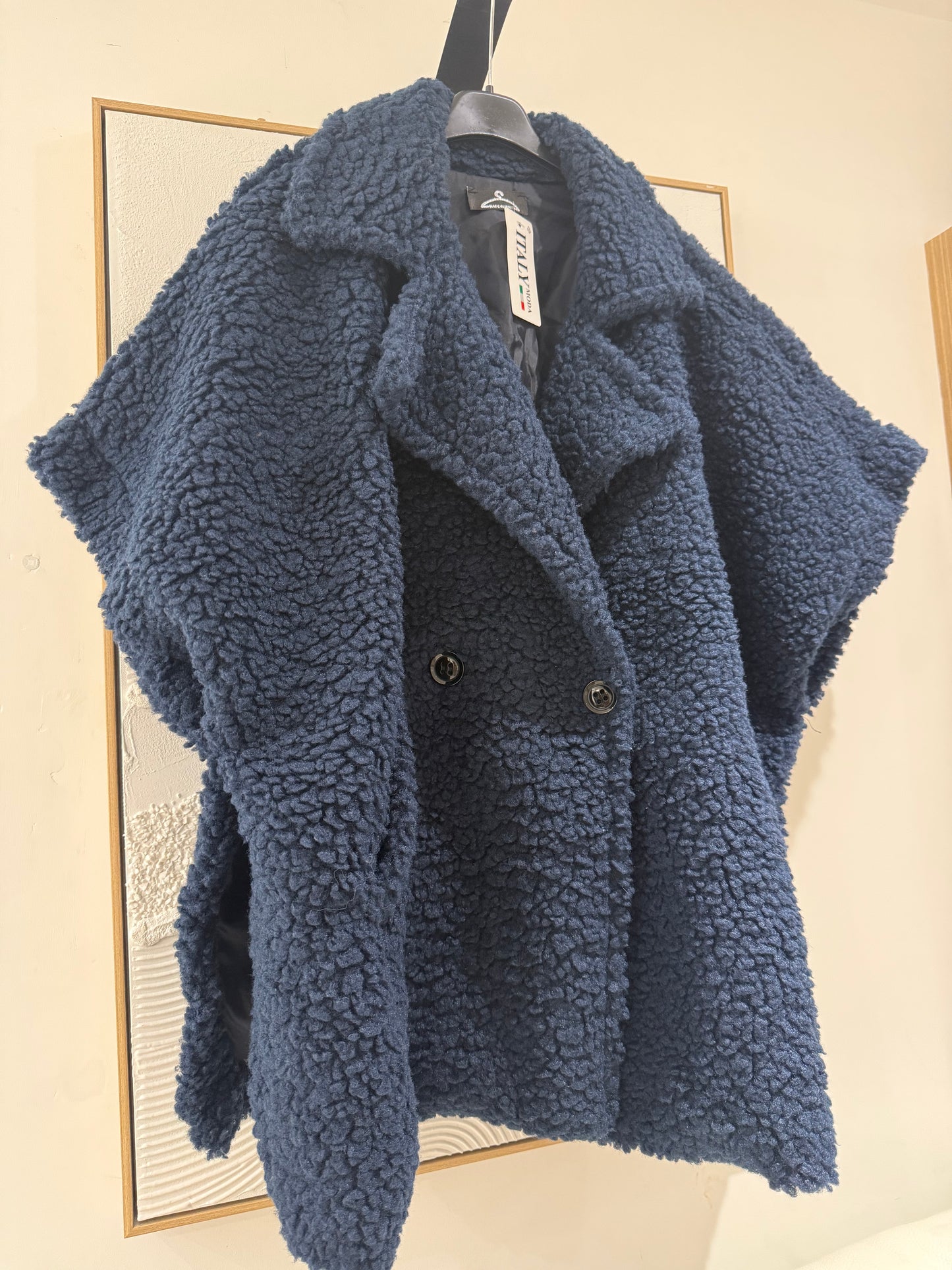 Navy oversized waist coat